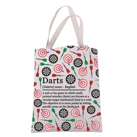 JXGZSO Funny Darts Gift Dart Definition Shoulder Bag Darts Player Gift Darts Game Lover Gift Dartboard Paint Tote Canvas Bag