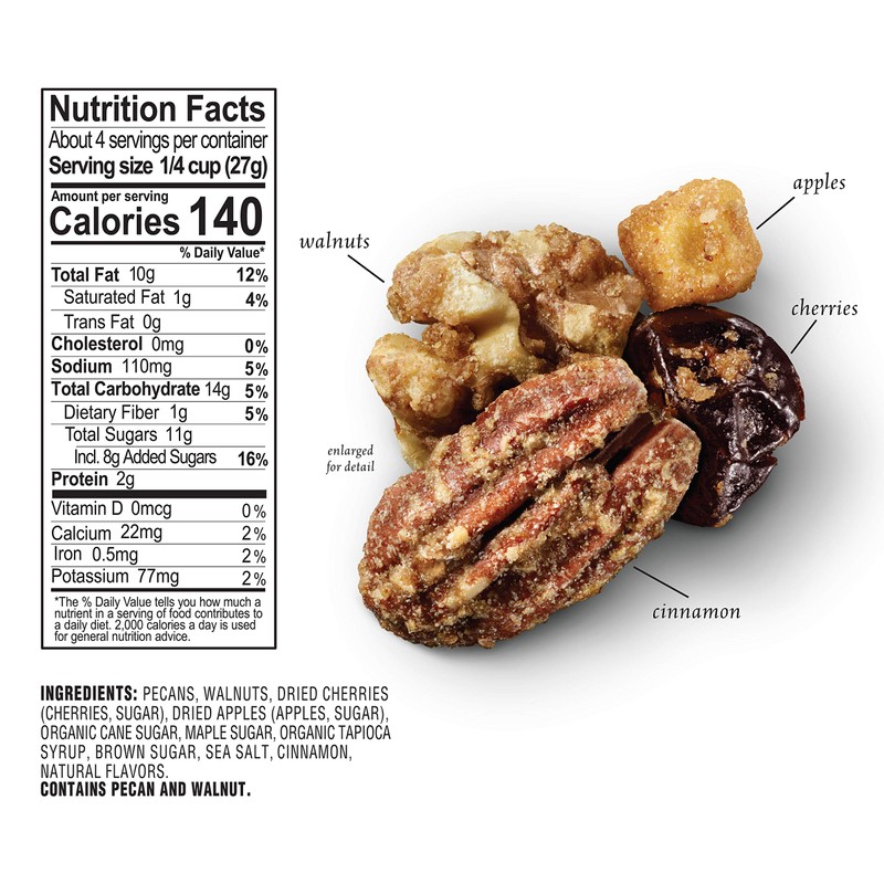Sahale Snacks Maple Pecans Glazed Mix, 4 oz Pouches (6