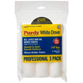 Purdy White Dove Roller Cover, 9 x 3/8 in., 3 count