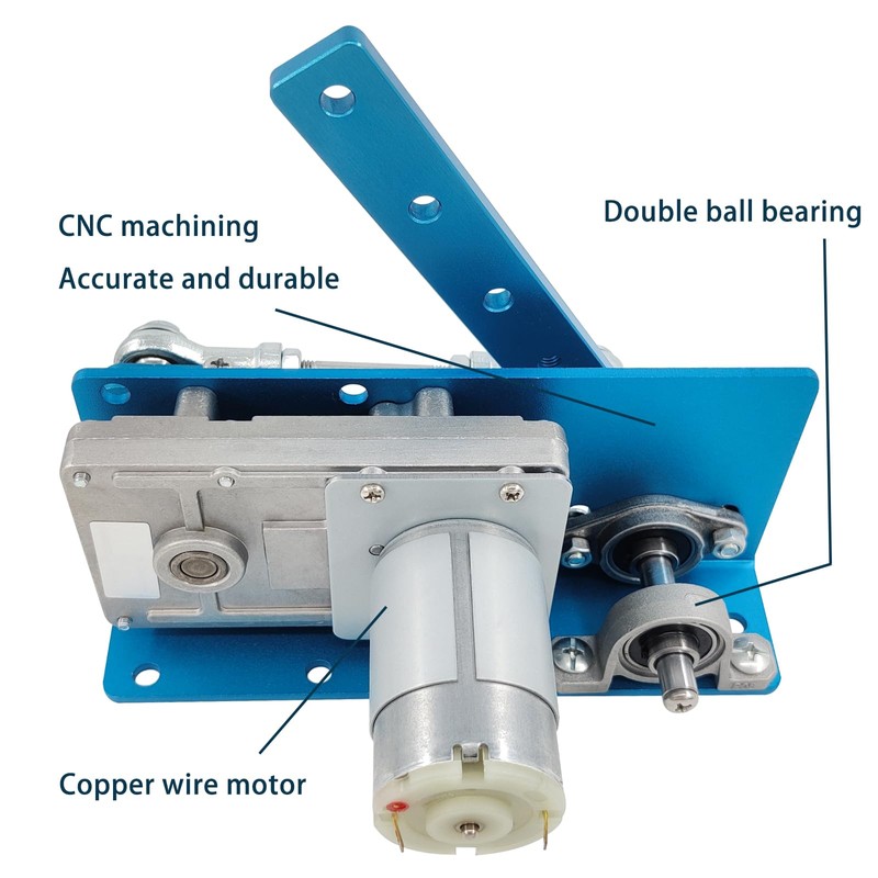 JQDML DIY Reciprocating Swing Motor,Swing Angle 20-120 Degrees Adjustable Speed