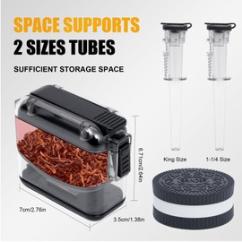 Cone Loader, Pre Roll Machine, Suitable for Cones 1 1/4, Cones King Size, Portable,Roller Cone Filler Simple Quick and Efficient Cone Loading Accessory to Pack Perfect Preroll