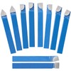 10PCS 1/4" Metal Lathe Tooling Carbide Tip Tipped Cutter Tool,C6