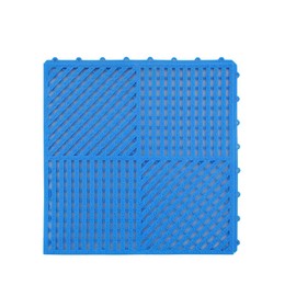 Soft Connected Saw, Blue, Soft PVC, PVC Mat, 11.8 x 11.8 inches (300 x 300 mm), Easy Joint to Fit a Wide Area, Excellent Water Drainage for Pools, Locker Rooms, Verandas, Shower Rooms, Etc., Soft and Non-slip Soft PVC Material (1 Piece)