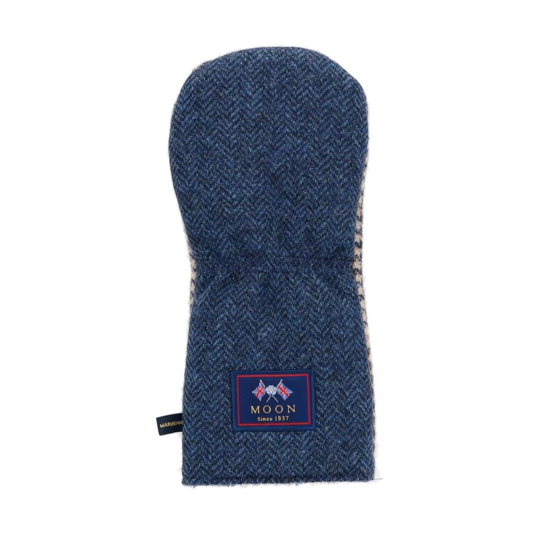 丸眞 ゴルフ ヘッドカバー イギリス MOON コバルトヘリンボーン 初心者 0415007200