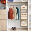 Hanging Closet Organizer 6-Shelf, Upgrade Hanging Shelves for Closet with