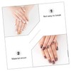 VICASKY Shining Nail Art Decor Metal Nail Charms Silver for