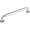 Top Knobs TK824PN Serene Collection 6-5/16" Lily Pull, Polished Nickel