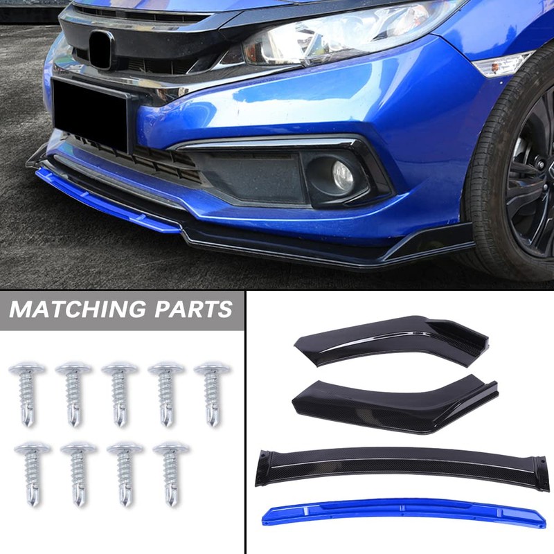 KEEPDSGN 4PCS Universal Car Front Bumper Lip Body Kit Splitter