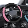 ZKGYUS Steering Wheel Cover, Leather Steering Wheel Cover, Universal Size