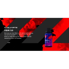 CARPRO CQUARTZ UK 3.0_30ml Kit w/Reload - Ceramic Coating Finish, Quartz Based Nanotechnology, Bonds to Paint, Glass, Metal and Plastic