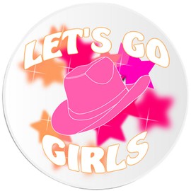 Kiwi Gifts Let's Go Girls - 100 Pack Circle Stickers 3 Inch - Ladies Night Bachelorette