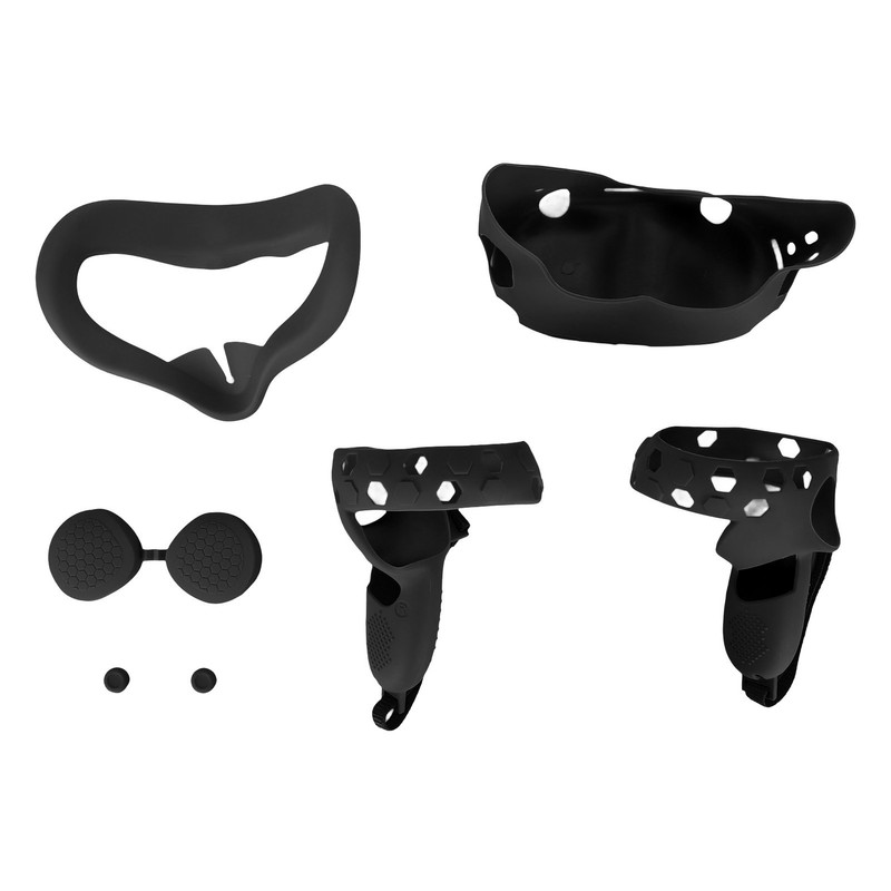 5 in 1 Silicone Cover Set for Quest 2 Includes