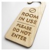 Room In Use Please Do Not Enter Door Sign Wooden