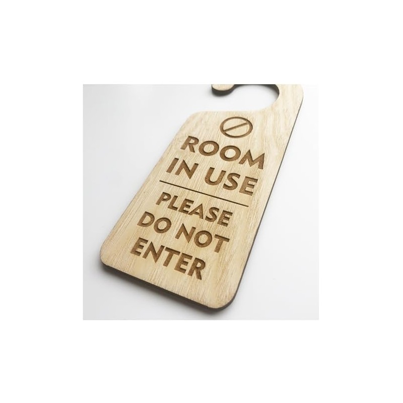 Room In Use Please Do Not Enter Door Sign Wooden