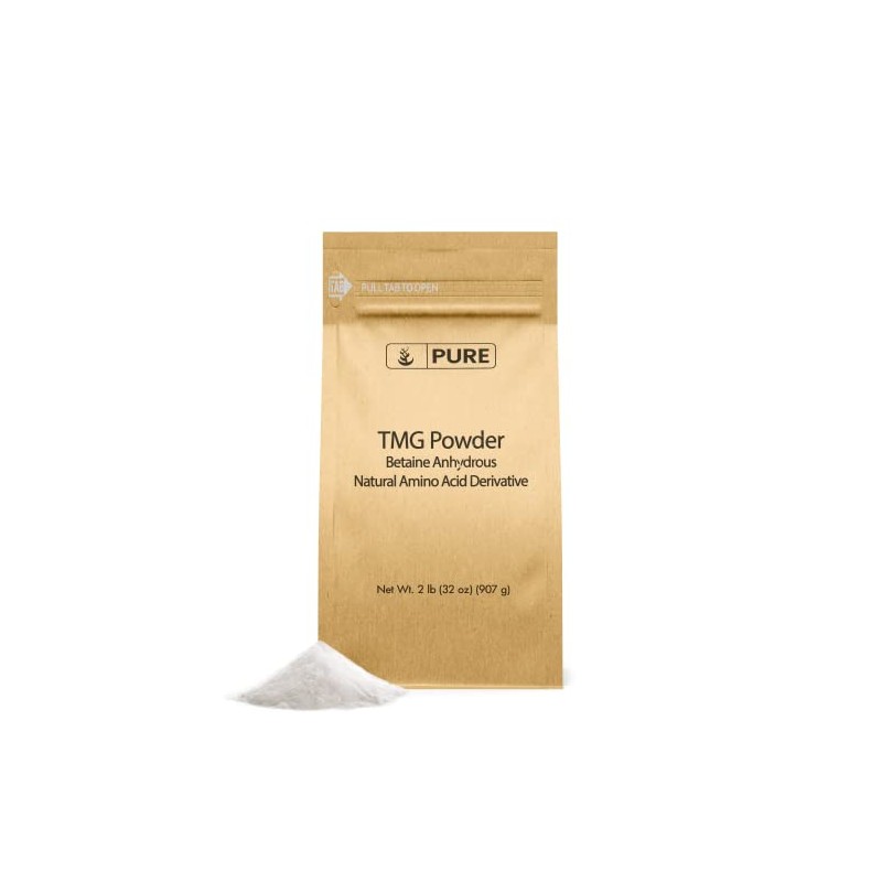 Pure Original Ingredients Trimethylglycine (2lb) TMG Powder, Vegan and Gluten-Free.