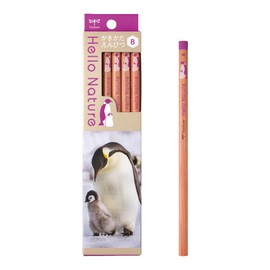 Tombow Pencil KB-KHNEP2-B (KB-KHNEP2-B) Sharpening Pencil B (Penguin Pattern) Hello Nature Penguin 1 Dozen