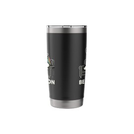 Bedminton Funny Unicorn Badminton Lazy Couch Sports Pun Stainless Steel Insulated Tumbler