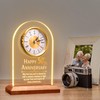OkiyiD 50th Anniversary Wedding Gift, Anniversary Quartz Clock, Desk Table
