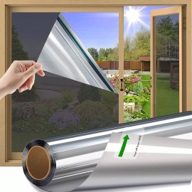 Anti UV Window Tint Papel Para Polarizado Para Autos Efecto Espejo Control De Calor Anti Uv Plata