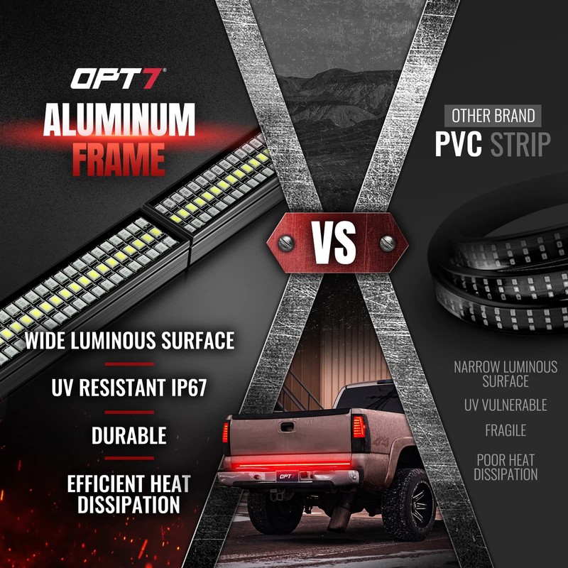 OPT7 60" Redline Parlux Triple Row LED Tailgate Light Bar