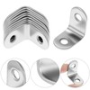QWORK 20 PCS Corner Braces, 1" x 1" (25x25mm) 2mm
