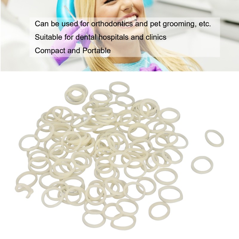 5000pcs 5/16 Inch 5.0oz Orthodontic Elastics Professional Portable Dental Rubber