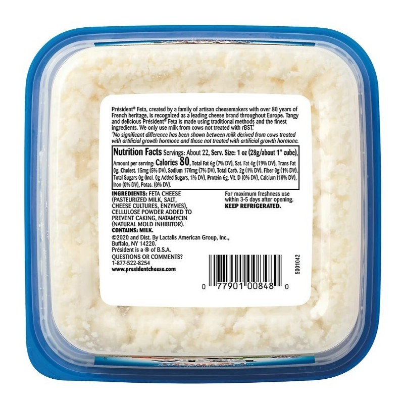 President Feta Crumbles, 22 oz.