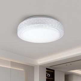 VIPMOON LED Kitchen Ceiling Light, 22W High Brightness Flush Light, 6500K Daylight White, Dome Modern Gem Recessed Ceiling Light, Suitable for Bathroom, Porch, Bedroom, Utility Room, Hallway