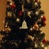 MAGICLULU 12pcs Christmas Plastic Jingle Bells Ornaments Plastic Bell Pendants