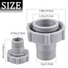 EMYVSVO Pool Drain Adapter - 1.5-Inch ID Connector for Bottom