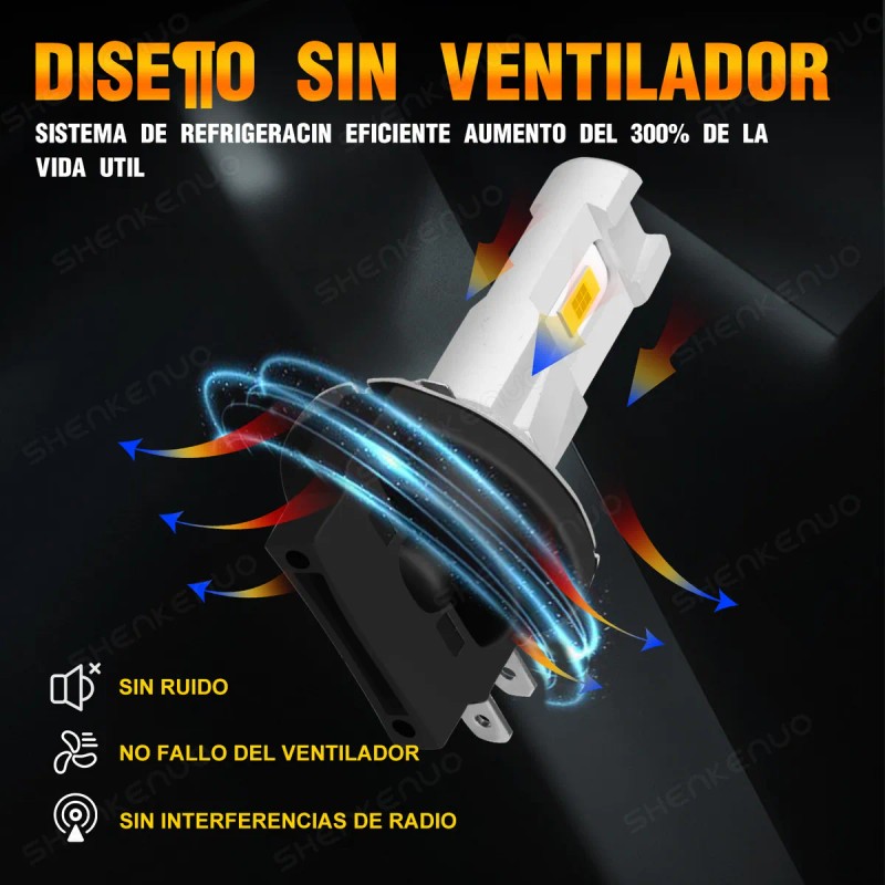 Kit De Focos Led H11b Luz Alta Y Luz Baja
