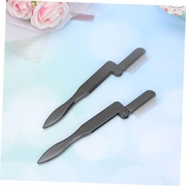 Baluue 18pcs Stainless Steel Eyebrow Combs Professional Folding Grooming Tool for Eyelashes and Eyebrows Portable and Makeup Brushes for Salon and Personal Use