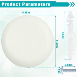 10PC CP3540 Ceiling Cover Plate for 3.5& 4" Round Octagonal Electrical Box