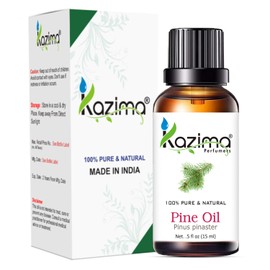 KAZIMA Pine Essential Oil - 100% Pure, Natural & Undiluted Oil for Skin Care & Hair Care, 15 ml