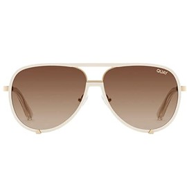 Quay HIGH PROFILE WHITE/BROWN POLARIZED