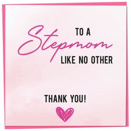 Step Mum Birthday Card, To A Stepmum Like No Other, Thank You, Mother's Day Card, Stepmother Mother's Day Card from Step Son or Step Daughter, 148mm