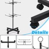 Jitnetiy Retail Display Spinning Display Stand 4 Tier Display Rack