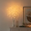 Vanthylit 3PK 30'' Lighted Birch Twig Branches with 60 LED