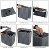 Morcte 120 L Double Collapsible Laundry Hamper with Lid and
