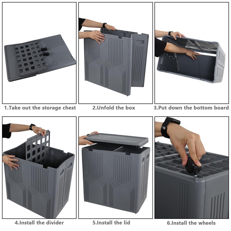 Morcte 120 L Double Collapsible Laundry Hamper with Lid and