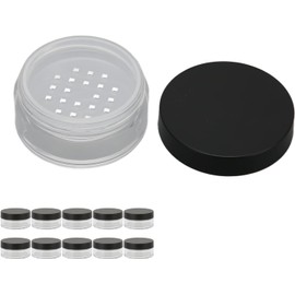 10 PCS Frascos de Polvo a Granel Envases de Muestra de CosméTicos de PláStico Caja Circular Vacía PortáTil Frascos de Cara Bolsa de Maquillaje Frascos de Corrector Estuches de Acabado PíLdora de Crema