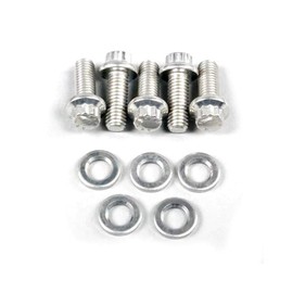 ARP 711-0750 Stainless Steel 1/4-28" Fine RH Thread 0.750" UHL 12-Point Bolt with 5/16" Socket and Washer, (Set of 5)