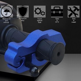 Motorcycle Locks Anti Theft - Motorcycle Keychain & Motorcycle Lock Heavy Duty for Grip Lock Throttle Lock Brake Lock Anti Theft Motorcycle Locks Front Brake on Dirt Bike Scooter Lock ATV