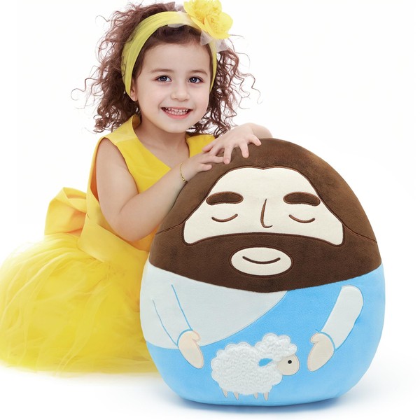 Yelakey Jesus Plush Stuffed Doll 18" Jesus Plushie Pillow My