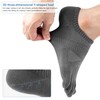 VWELL No Show Toe Socks for Men Women COOLMAX Five