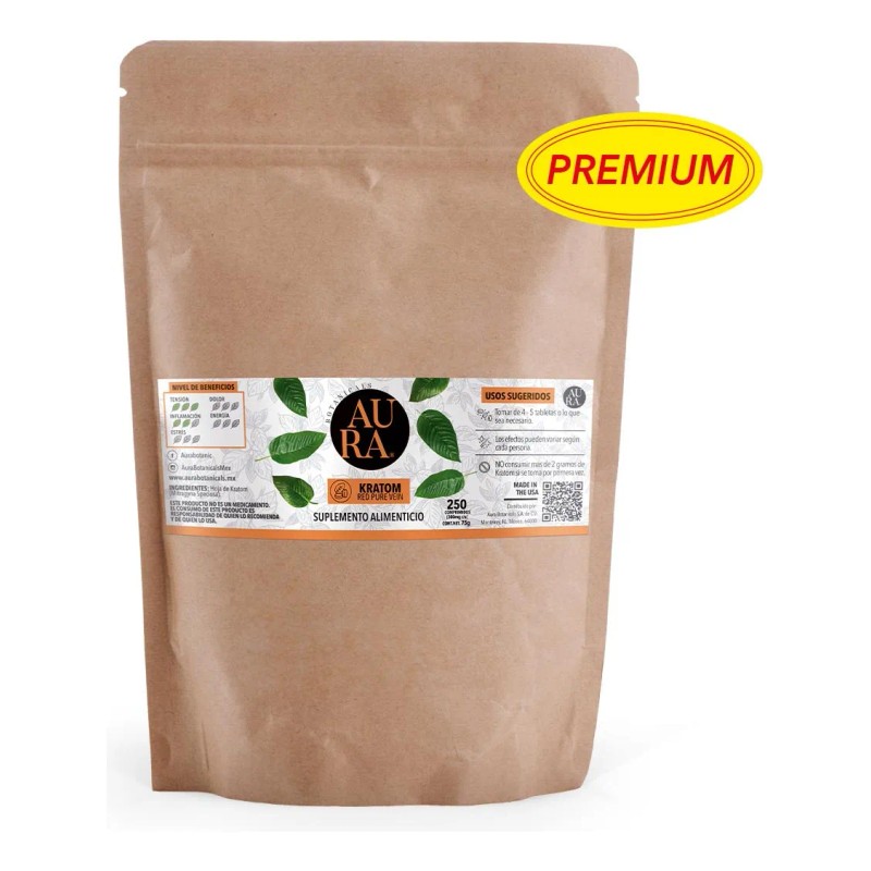 Kratom Aura Botanicals Estres Ansiedad Cognicion 250g