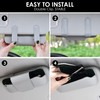 URIZZD Sunglass Holder for Car Visor, Car Sunglasses Holder Leather,