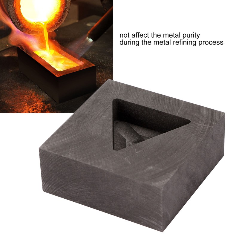 Triangular Graphite Ingot Mold Thermal Stability Multifunctional Graphite Crucible Mould
