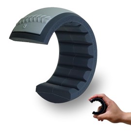 DoKDoK 4F HANDGRIP KIDS Strength Selection, 22.0 - 30.9 lbs (10 - 14 kg), Strengthening Muscle Training Grip Strength Required for Ball Throwing, Training for Children and Boys (4. Black & Gray (30.9