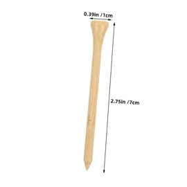 KICHOUSE 40pcs Golfing Essential Bamboo Golf Tees Holder Wear-Resistant Golf Balls Stands